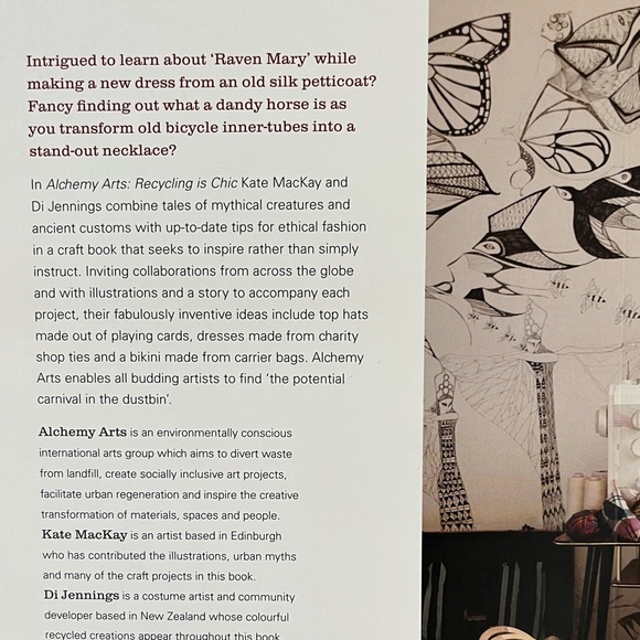 Alchemy Arts Recycling is Chic - Ethical Fashion & Crafts Projects Book - New! - Picture 8 of 11